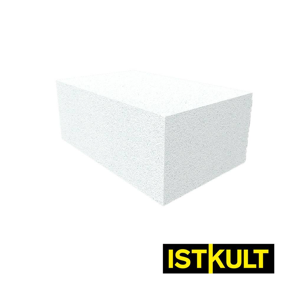 Газобетонный блок ISTKULT D400 B2,5 625х400х200 мм фото 0